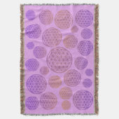 Couverture Fleur de vie / Blume des Lebens - Violet motif (devant Vertical)
