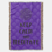 Couverture Fleur de vie - GARDEZ CALME et MÉDITATE (devant Vertical)