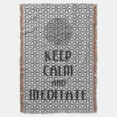 Couverture Fleur de vie - GARDEZ CALME et MÉDITATE (devant Vertical)