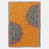 Couverture Fleur De Vie - Indien Mandala 1 (devant Vertical)