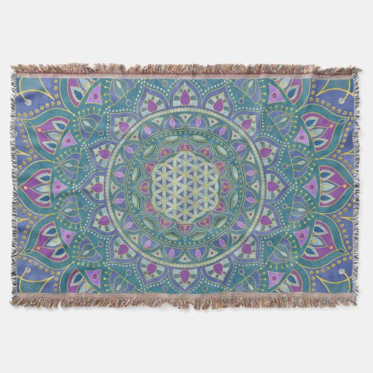 Couverture Fleur De Vie - Mandala India Style 1 (Devant)
