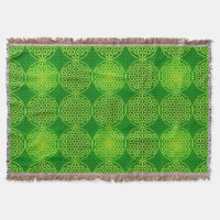 Fleur de vie - motif de timbre - vert