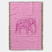Couverture Fleur d'éléphant - rose fuchsia (devant Vertical)