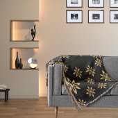 Couverture Fleur foetale géométrique étoilée