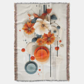 Couverture Fleur Géométrique Abstraite (devant Vertical)