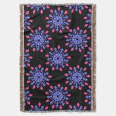 Couverture Fleur néon bleue et rouge (devant Vertical)