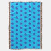 Couverture Fleur Rose de mousse Motif sans couture sur bleu c (devant Vertical)