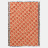Couverture Fleur Rose Orange Couverture Jetée Rose (devant Vertical)