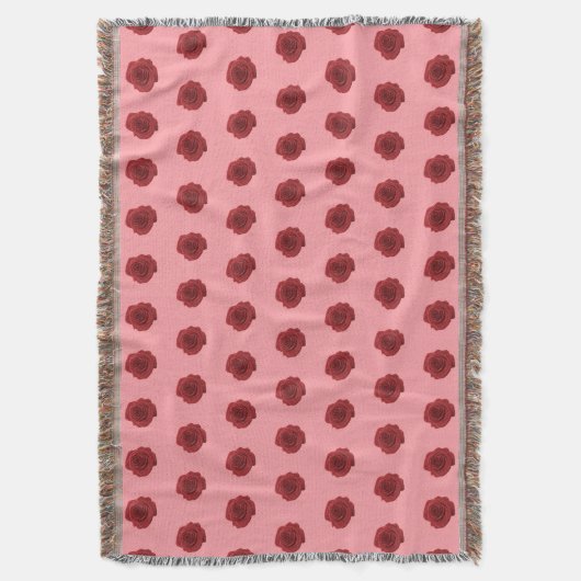 Couverture Fleur rose rouge Motif sans couture sur la couvert (devant Vertical)