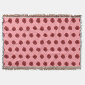 Couverture Fleur rose rouge Motif sans couture sur la couvert (Devant)