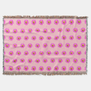 Couverture Fleur rose Zinnia Motif sans couture sur