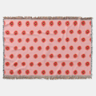 Couverture Fleur rouge marguerite Motif sans couture sur la c