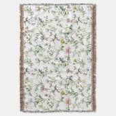 Couverture Fleur sauvage de prairie motif délicat (devant Vertical)