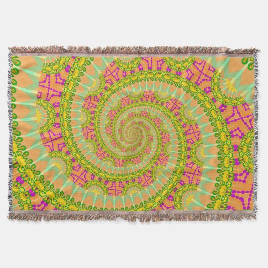 Couverture Fleur Spirale SUNNY (Devant)