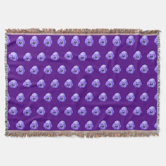 Couverture Fleur violet Pansy Motif sans couture sur (Devant)