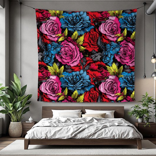 Couverture fleurie fleurie de Punk gras