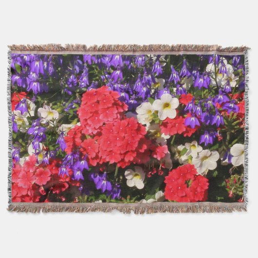 Couverture Fleurs annuelles violettes, rouges et blanches (Devant)