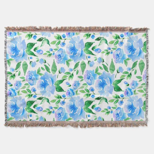 Couverture Fleurs bleu d'eau (Devant)