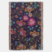 Couverture Fleurs brodées : mode sans couture motif (devant Vertical)