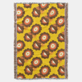 Couverture Fleurs Brown rétro (devant Vertical)