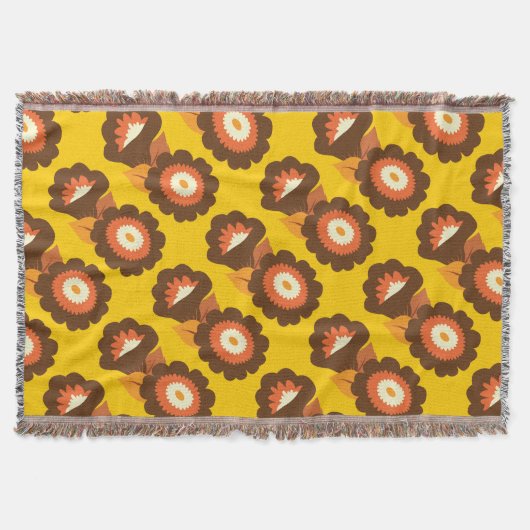 Couverture Fleurs Brown rétro (Devant)