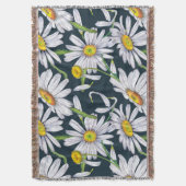 Couverture Fleurs chamomiles : Aquarelle bleu foncé. (devant Vertical)