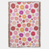 Couverture Fleurs Colorées Grand Motif (devant Vertical)