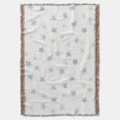 Couverture Fleurs Crème Bleu Chic (devant Vertical)