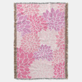 Couverture Fleurs Dahlia, Motif De Fleurs, Dahlia Rose (devant Vertical)