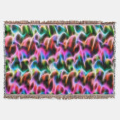 Couverture Fleurs dans coussin abstrait couleur pastel (Devant)