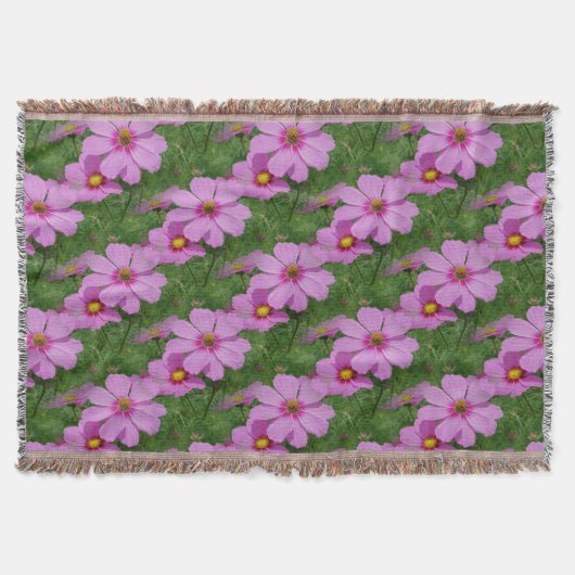 Couverture Fleurs de Cosmos rose Motif naturel (Devant)