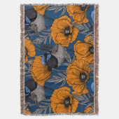 Couverture Fleurs de fleurs et fleurs de pavot orange (devant Vertical)