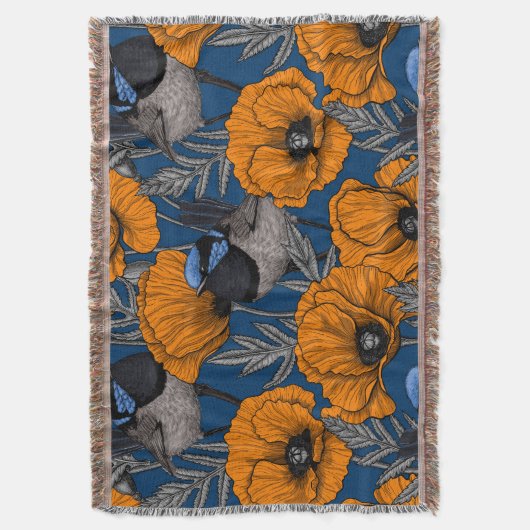 Couverture Fleurs de fleurs et fleurs de pavot orange (devant Vertical)