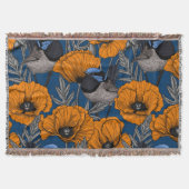 Couverture Fleurs de fleurs et fleurs de pavot orange (Devant)