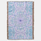 Couverture Fleurs de jardin rétro en bleu et violet (devant Vertical)