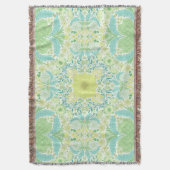 Couverture Fleurs de jardin rétro en vert et jaune (devant Vertical)