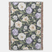 Couverture Fleurs de pétunia crème lavande violet (devant Vertical)
