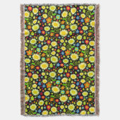 Couverture Fleurs de printemps - Noir (devant Vertical)