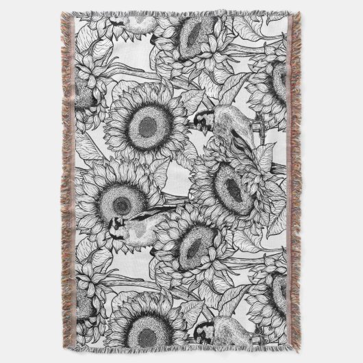 Couverture Fleurs de soleil et ailerons en noir et blanc (devant Vertical)