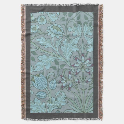 Couverture Fleurs décoratives bleu pastel (devant Vertical)