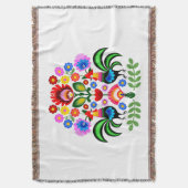 Couverture Fleurs design polonaises. (devant Vertical)