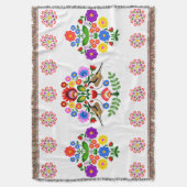 Couverture Fleurs design polonaises. (devant Vertical)