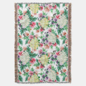 Couverture Fleurs d'été colorées motif (devant Vertical)