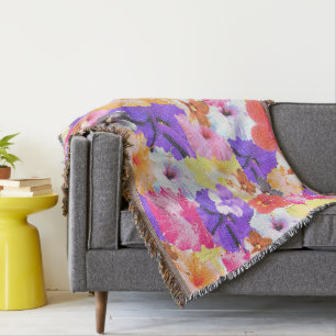 Couverture Fleurs d'Hibiscus en mosaïque,