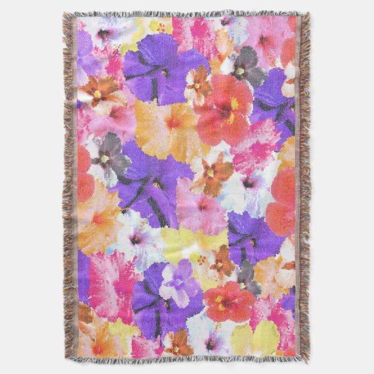 Couverture Fleurs d'Hibiscus en mosaïque, (devant Vertical)