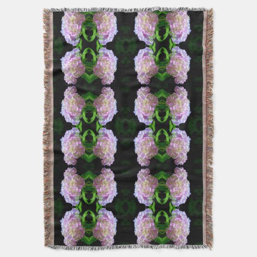 Couverture Fleurs d'hydrangée violette rose doux (devant Vertical)