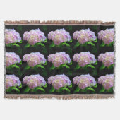 Couverture Fleurs d'hydrangée violette rose doux (Devant)