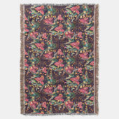 Couverture Fleurs d'Iris rose et violet Aquarelle Florale (devant Vertical)