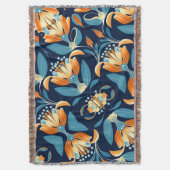 Couverture Fleurs d'orange bleu Art déco (devant Vertical)