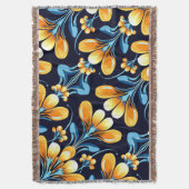 Couverture Fleurs d'orange bleu Art déco (devant Vertical)